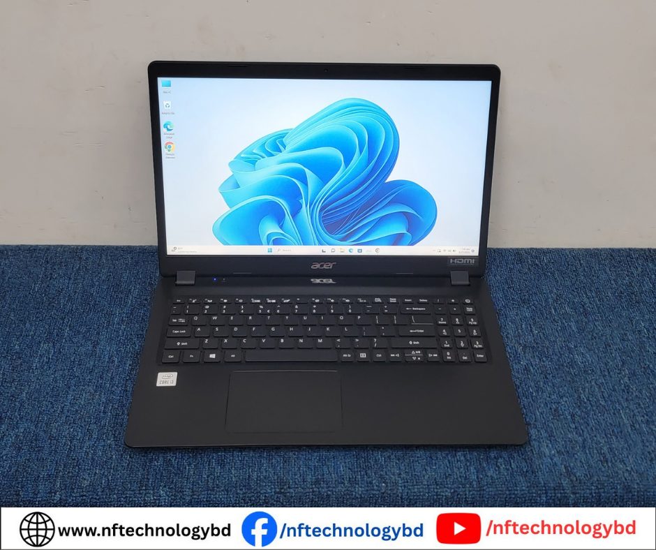 Acer Core i3 10th Gen-Used Laptop-128GB NVMe-500GB HDD-8GB Ram